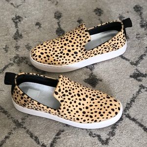 NWOB Dolce Vita Printed Calf Hair Slip-On Sneakers